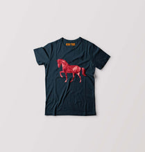 Load image into Gallery viewer, HORSE T-Shirt for Boy/Girl-Petrol Blue-Ektarfa.online