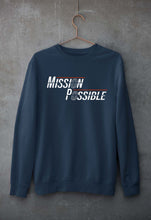 Load image into Gallery viewer, Mission Possible Unisex Sweatshirt for Men/Women-Navy Blue-Ektarfa.online