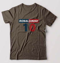 Load image into Gallery viewer, Ronaldinho T-Shirt for Men-Olive Green-Ektarfa.online
