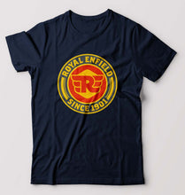 Load image into Gallery viewer, Royal Enfield T-Shirt for Men-Navy Blue-Ektarfa.online