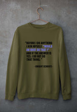 Load image into Gallery viewer, Dwight Schrute Unisex Sweatshirt for Men/Women-Olive Green-Ektarfa.online