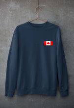 Load image into Gallery viewer, Canada Flag Unisex Sweatshirt for Men/Women-Navy Blue-Ektarfa.online
