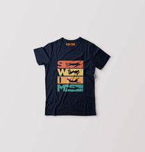 Load image into Gallery viewer, Swimming Kids T-Shirt for Boy/Girl-Navy Blue-Ektarfa.online