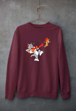 Load image into Gallery viewer, Tom and Jerry Unisex Sweatshirt for Men/Women-Maroon-Ektarfa.online