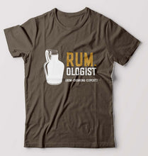 Load image into Gallery viewer, Rum T-Shirt for Men-Olive Green-Ektarfa.online