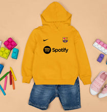 Load image into Gallery viewer, Barcelona 2022-23 Kids Hoodie for Boy/Girl-Mustard Yellow-Ektarfa.online