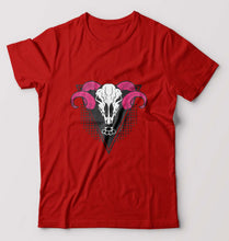 Load image into Gallery viewer, Ram Skull T-Shirt for Men-Red-Ektarfa.online