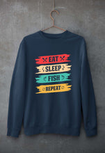Load image into Gallery viewer, Fishing Unisex Sweatshirt for Men/Women-Navy blue-Ektarfa.online