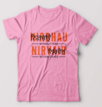 Load image into Gallery viewer, Nirbhau Nirvair T-Shirt for Men-Light Baby Pink-Ektarfa.online