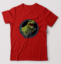 Load image into Gallery viewer, Angry T-Rex Gym T-Shirt for Men-Red-Ektarfa.online