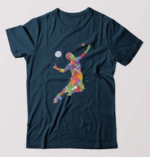 Load image into Gallery viewer, Badminton T-Shirt for Men-Petrol Blue-Ektarfa.online
