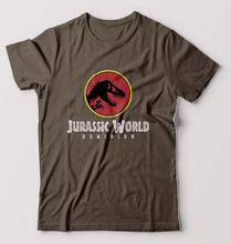 Load image into Gallery viewer, Jurassic World T-Shirt for Men-Olive Green-Ektarfa.online