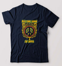 Load image into Gallery viewer, Psychedelic Love T-Shirt for Men-Navy Blue-Ektarfa.online
