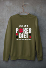 Load image into Gallery viewer, Poker Unisex Sweatshirt for Men/Women-Olive Green-Ektarfa.online