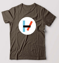 Load image into Gallery viewer, Twenty one pilots T-Shirt for Men-Olive Green-Ektarfa.online