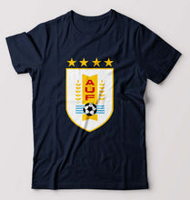 Load image into Gallery viewer, Uruguay Football T-Shirt for Men-Navy Blue-Ektarfa.online