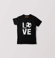 Load image into Gallery viewer, Love Football Kids T-Shirt for Boy/Girl-Black-Ektarfa.online