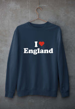 Load image into Gallery viewer, I Love England Unisex Sweatshirt for Men/Women-Navy blue-Ektarfa.online