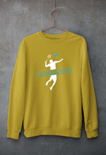 Load image into Gallery viewer, Badminton Unisex Sweatshirt for Men/Women-Mustard Yellow-Ektarfa.online