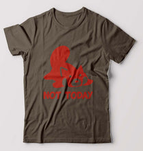 Load image into Gallery viewer, Rocket Raccoon Lazy Not Today T-Shirt for Men-Olive Green-Ektarfa.online