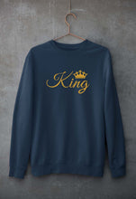 Load image into Gallery viewer, King Unisex Sweatshirt for Men/Women-Navy Blue-Ektarfa.online