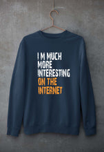 Load image into Gallery viewer, Internet Funny Unisex Sweatshirt for Men/Women-Navy Blue-Ektarfa.online