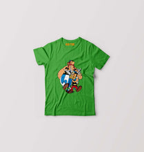 Load image into Gallery viewer, Asterix Kids T-Shirt for Boy/Girl-Flag Green-Ektarfa.online
