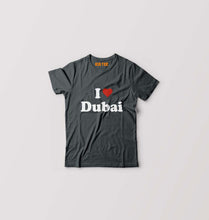 Load image into Gallery viewer, I Love Dubai Kids T-Shirt for Boy/Girl-Steal Grey-Ektarfa.online