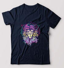 Load image into Gallery viewer, Psychedelic Lion T-Shirt for Men-Navy Blue-Ektarfa.online