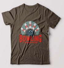 Load image into Gallery viewer, Bowling Champion T-Shirt for Men-Olive Green-Ektarfa.online