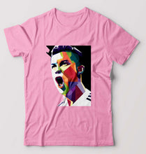 Load image into Gallery viewer, Cristiano Ronaldo CR7 T-Shirt for Men-Light Baby Pink-Ektarfa.online
