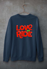 Load image into Gallery viewer, Love to Ride Unisex Sweatshirt for Men/Women-Navy Blue-Ektarfa.online