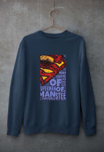 Load image into Gallery viewer, Superman Superhero Unisex Sweatshirt for Men/Women-Navy Blue-Ektarfa.online