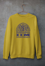 Load image into Gallery viewer, IIM Ahmedabad Unisex Sweatshirt for Men/Women-Mustard Yellow-Ektarfa.online
