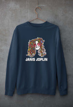 Load image into Gallery viewer, Janis Joplin Unisex Sweatshirt for Men/Women-Navy Blue-Ektarfa.online