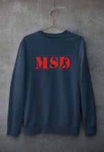 Load image into Gallery viewer, MS Dhoni (MSD) Unisex Sweatshirt for Men/Women-navy blue-Ektarfa.online