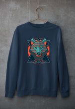 Load image into Gallery viewer, Fox Wolf Unisex Sweatshirt for Men/Women-Navy Blue-Ektarfa.online