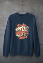 Load image into Gallery viewer, Poker Unisex Sweatshirt for Men/Women-Navy Blue-Ektarfa.online
