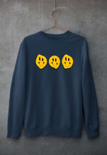 Load image into Gallery viewer, Smiley Unisex Sweatshirt for Men/Women-Navy Blue-Ektarfa.online