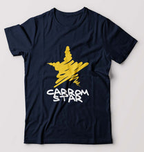 Load image into Gallery viewer, Carrom Star T-Shirt for Men-Navy Blue-Ektarfa.online