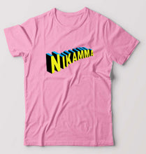 Load image into Gallery viewer, Nikamma T-Shirt for Men-Light Baby Pink-Ektarfa.online