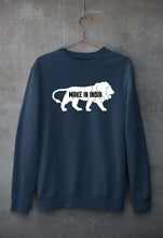 Load image into Gallery viewer, Make in India Unisex Sweatshirt for Men/Women-Navy Blue-Ektarfa.online