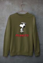 Load image into Gallery viewer, Peanuts Snoopy Unisex Sweatshirt for Men/Women-Olive Green-Ektarfa.online