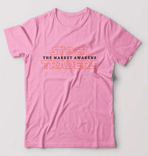 Load image into Gallery viewer, Share Market(Stock Market) T-Shirt for Men-Light Baby Pink-Ektarfa.online