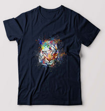 Load image into Gallery viewer, Tiger T-Shirt for Men-Navy Blue-Ektarfa.online