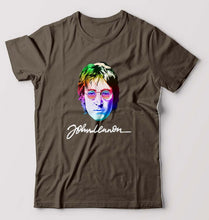 Load image into Gallery viewer, John Lennon T-Shirt for Men-Olive Green-Ektarfa.online