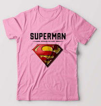 Load image into Gallery viewer, Superman Superhero T-Shirt for Men-Light Baby Pink-Ektarfa.online