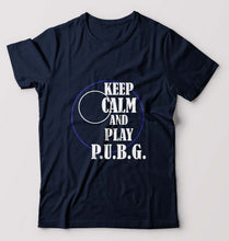 Load image into Gallery viewer, PUBG Keep Calm And Play Pubg T-Shirt for Men-Navy Blue-Ektarfa.online