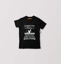 Load image into Gallery viewer, Golf Kids T-Shirt for Boy/Girl-Black-Ektarfa.online