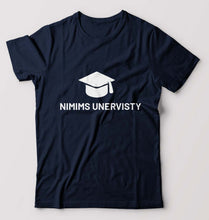 Load image into Gallery viewer, NMIMS T-Shirt for Men-Navy Blue-Ektarfa.online
